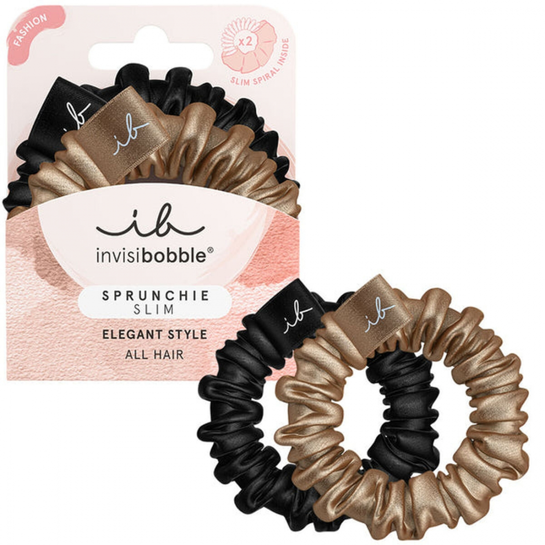 'Sprunchie Slims' Hair Tie Set - True Golden 2 Pieces