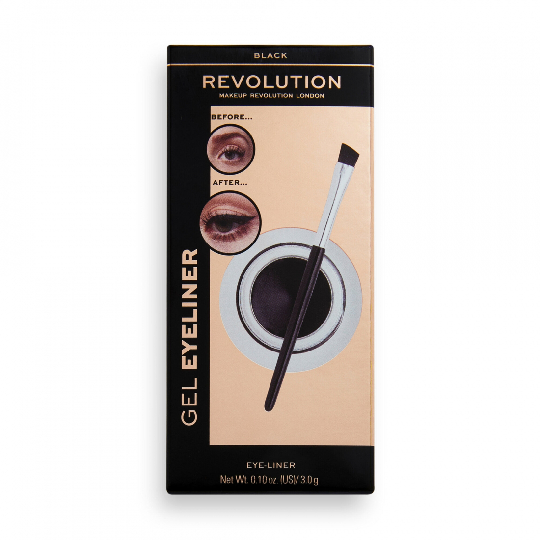 'Pot With Brush' Eyeliner Gel - Black