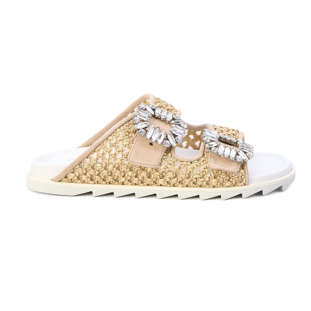 Sandales plates 'Viv' Strass' pour Femmes