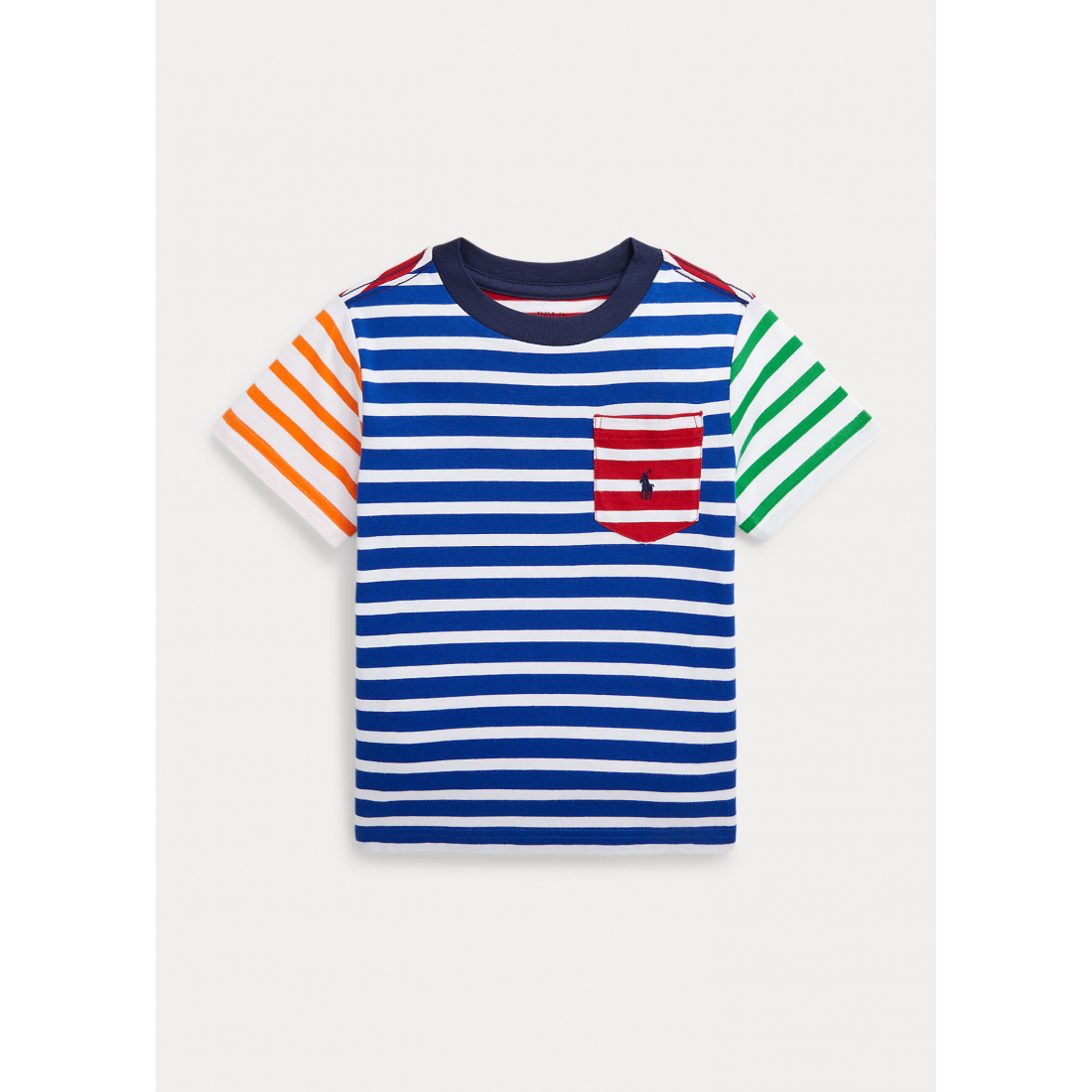 Toddler & Little Boy's 'Striped Pocket' T-Shirt