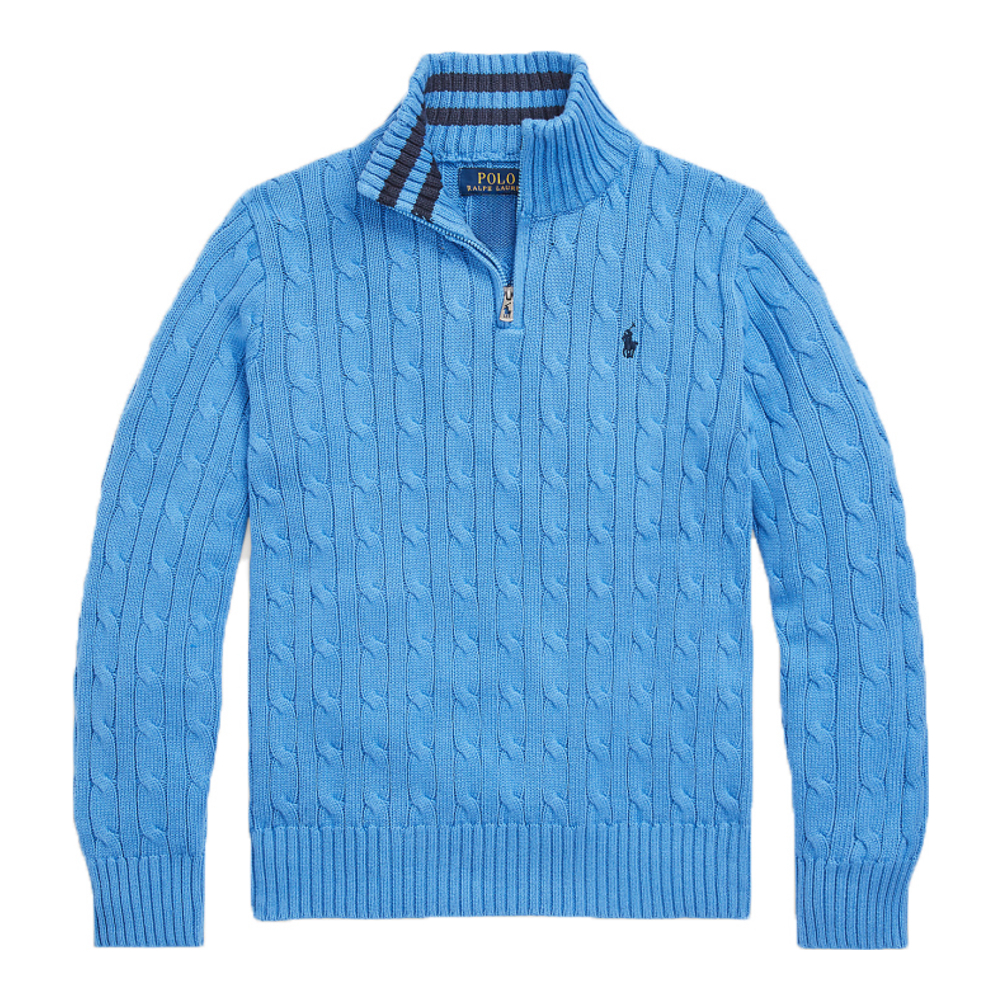 Big Boy's 'Cable-Knit Quarter-Zip' Sweater