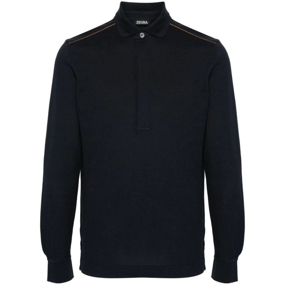 Men's 'Stripe' Long-Sleeve Polo Shirt