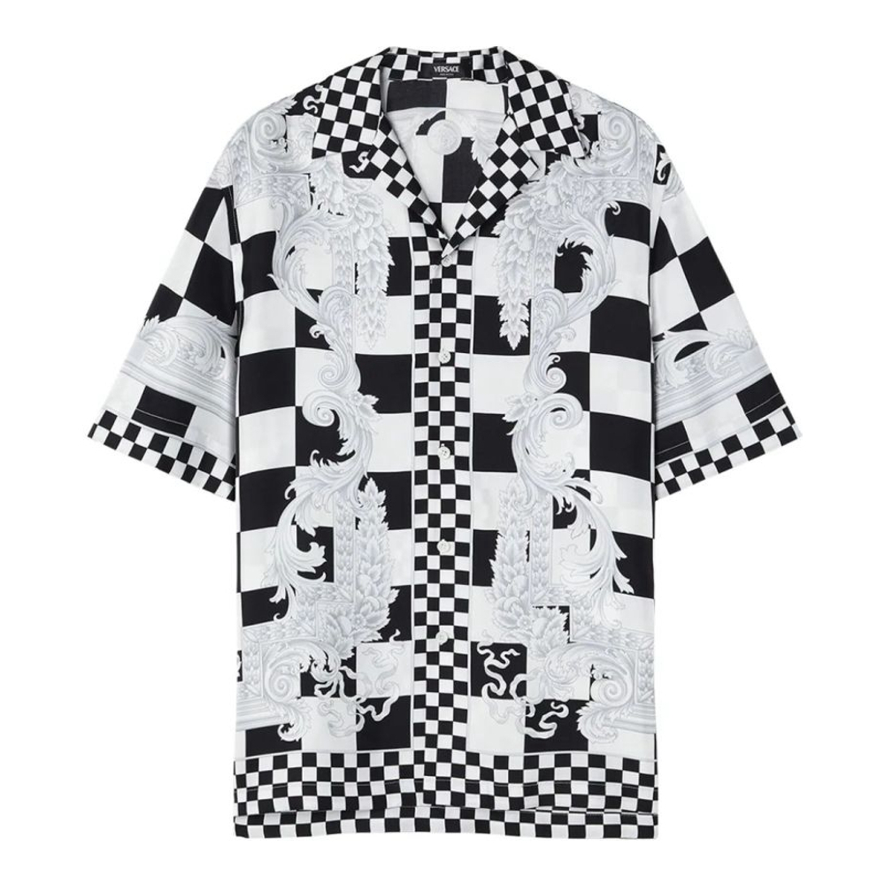 Men's 'Medusa Checked' Short sleeve shirt