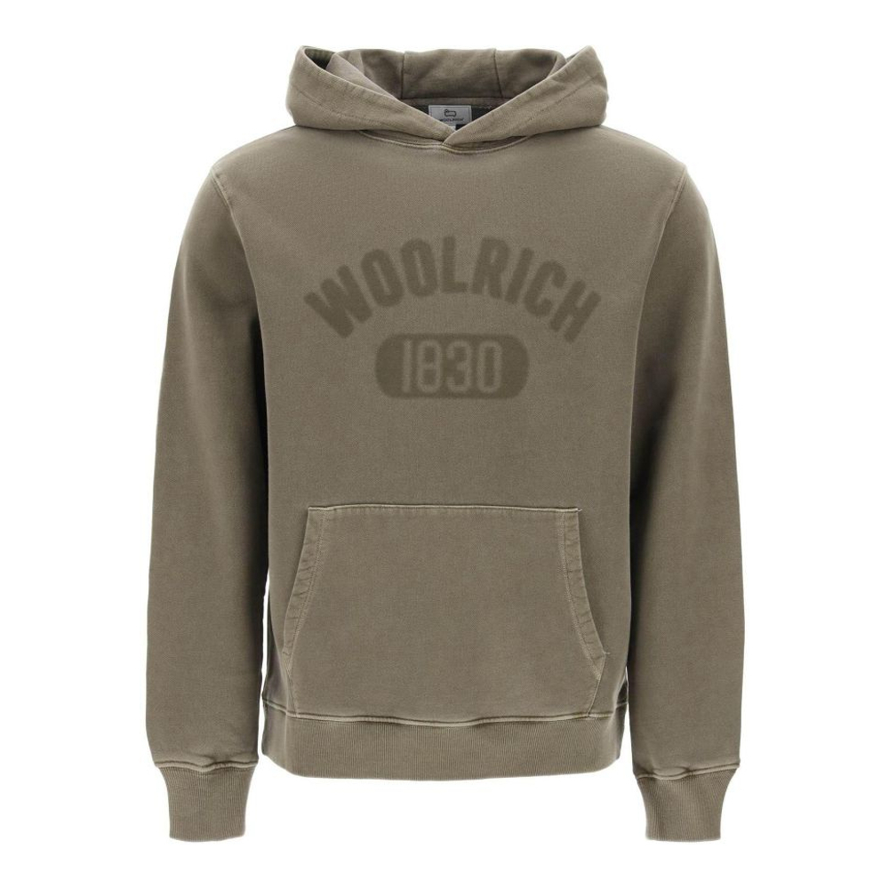 Men's 'Vintage-Look With Logo' Hoodie