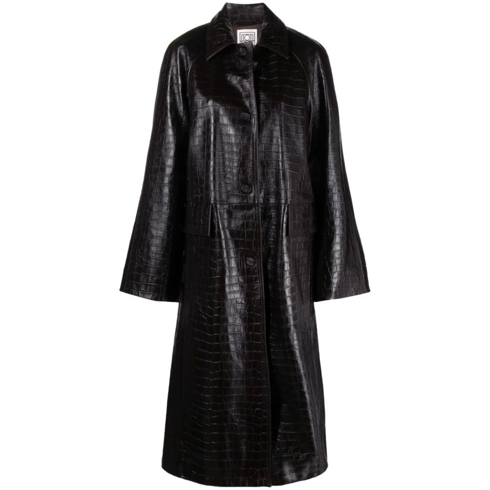 Women's 'Embossed-Crocodile' Coat