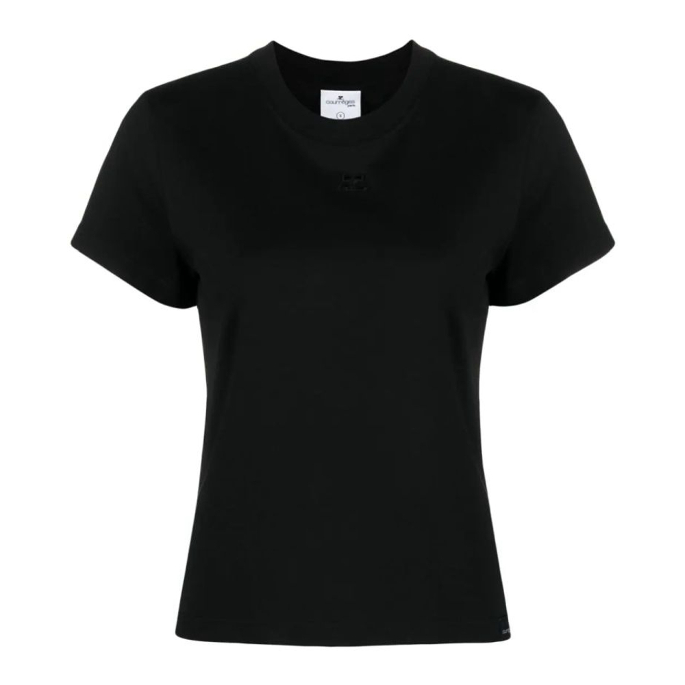 'Logo-Embroidered' T-Shirt für Damen