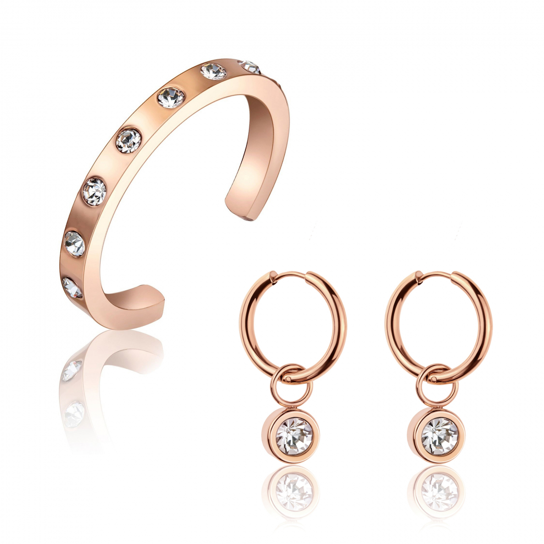 'Artemis' Einstellbarer Ring, Ohrringe für Damen