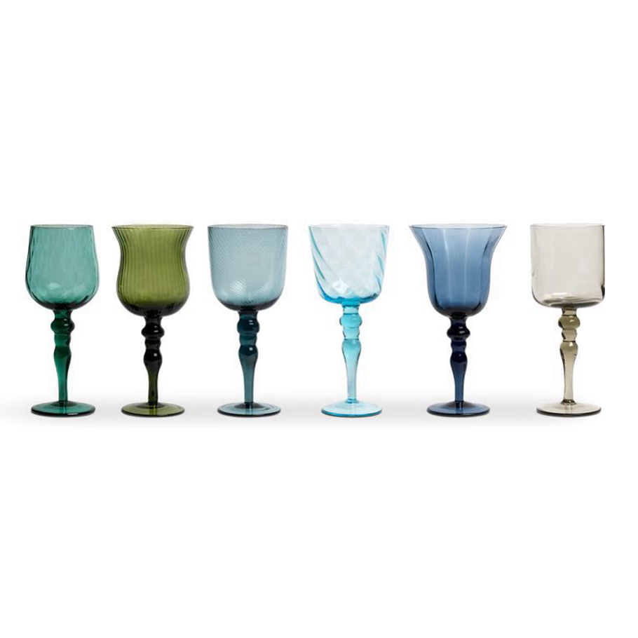 Set de verre - 23 cm - 6 Pièces