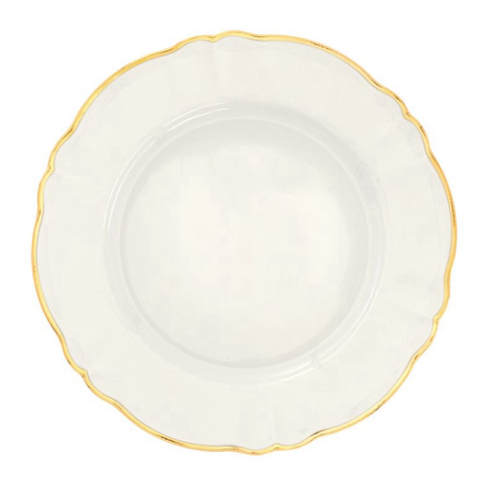 'Ivory Gold Rim' Essteller - 26.5 cm