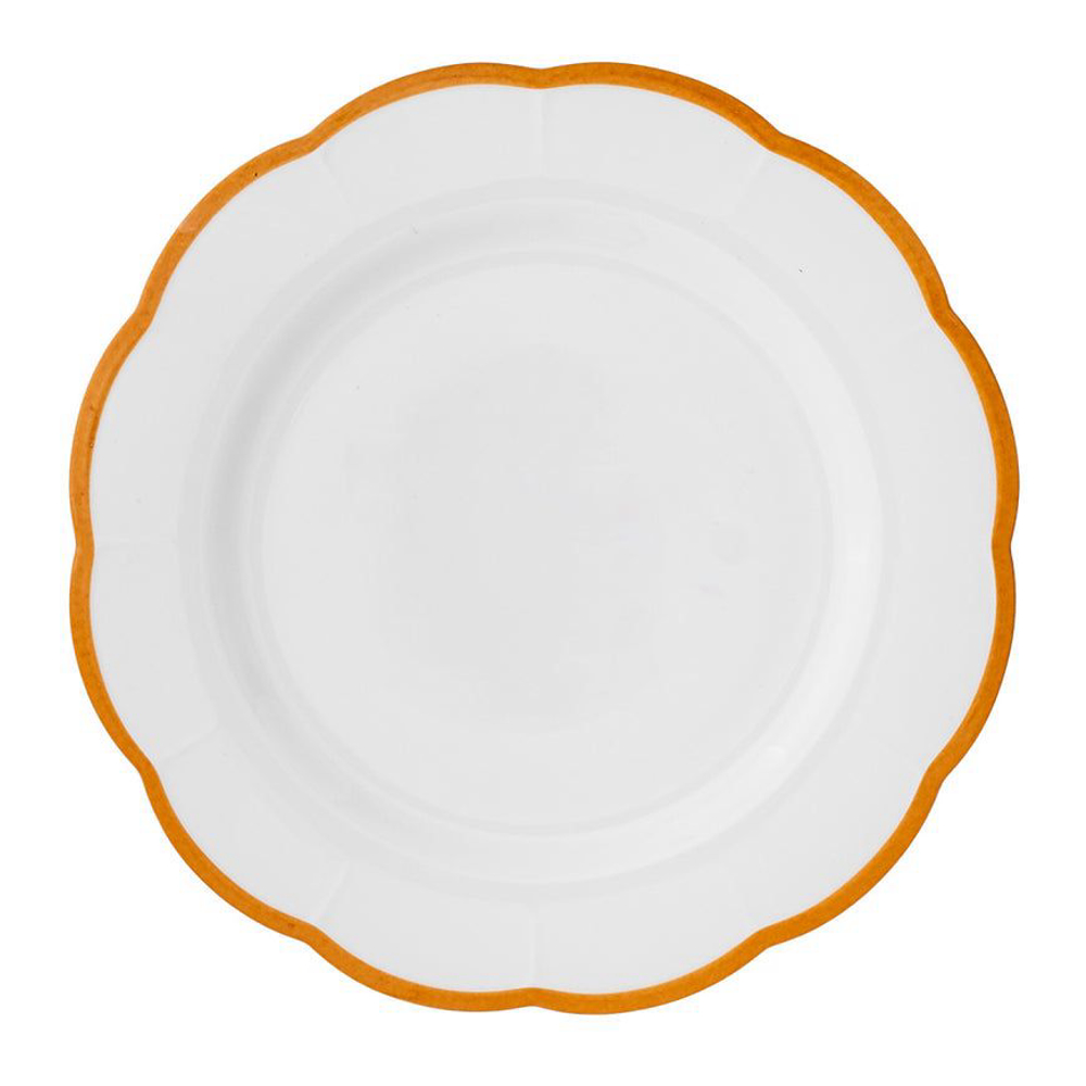 Assiette à dîner 'Ocher Scalloped Rim' - 27.5 cm