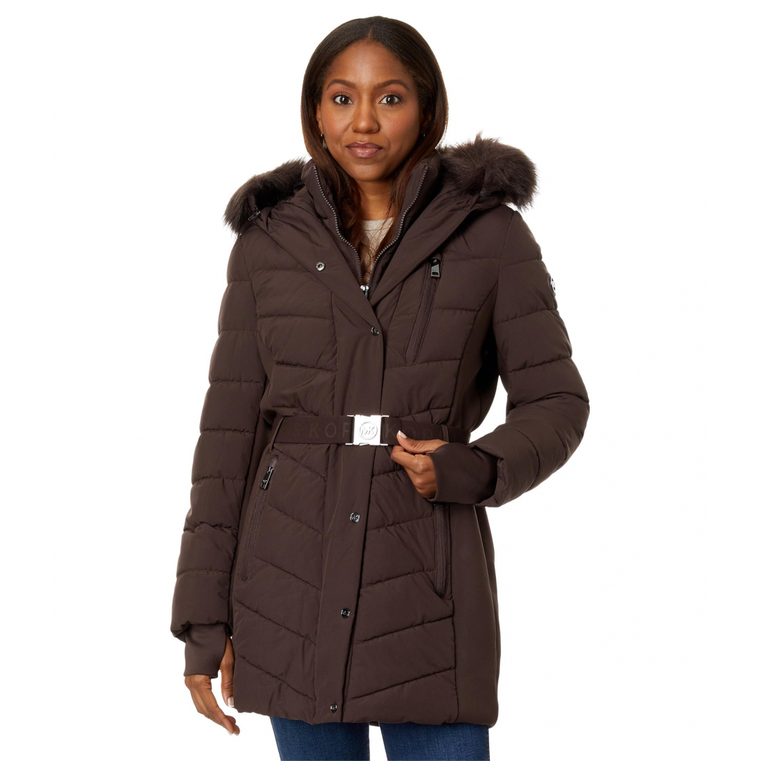 Women's 'Belted Active' Puffer Jacket