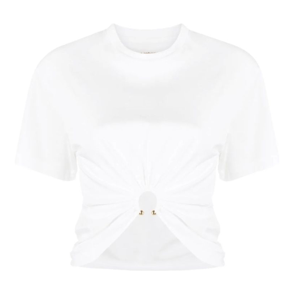 'Ring-Embellished' T-Shirt für Damen