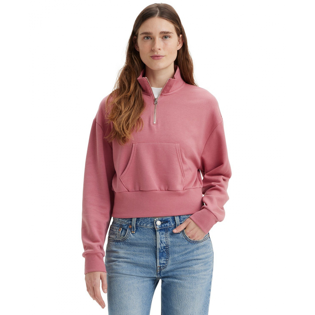 Top 'Sara Quarter-Zip' pour Femmes