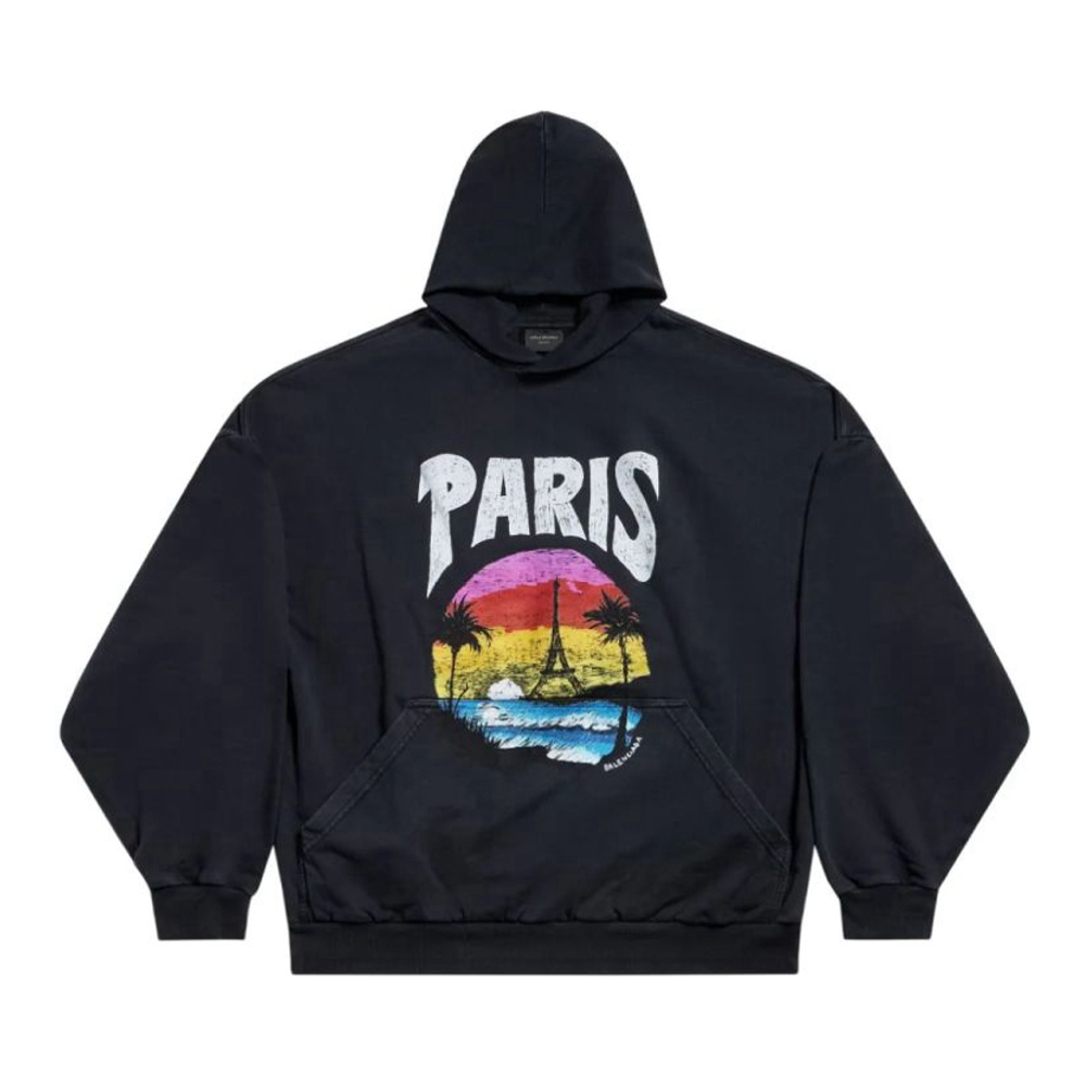 Sweatshirt à capuche  'Paris Tropical' pour Femmes
