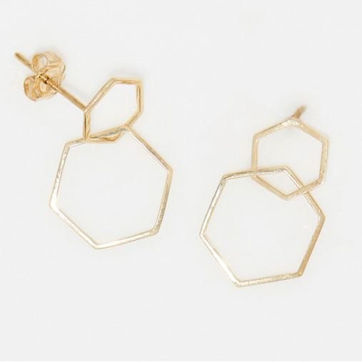 Women's 'Quadri Asymétrique' Earrings