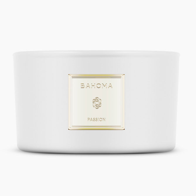 'Pearl Fraganced' 3 Wicks Candle - Passion 400 g