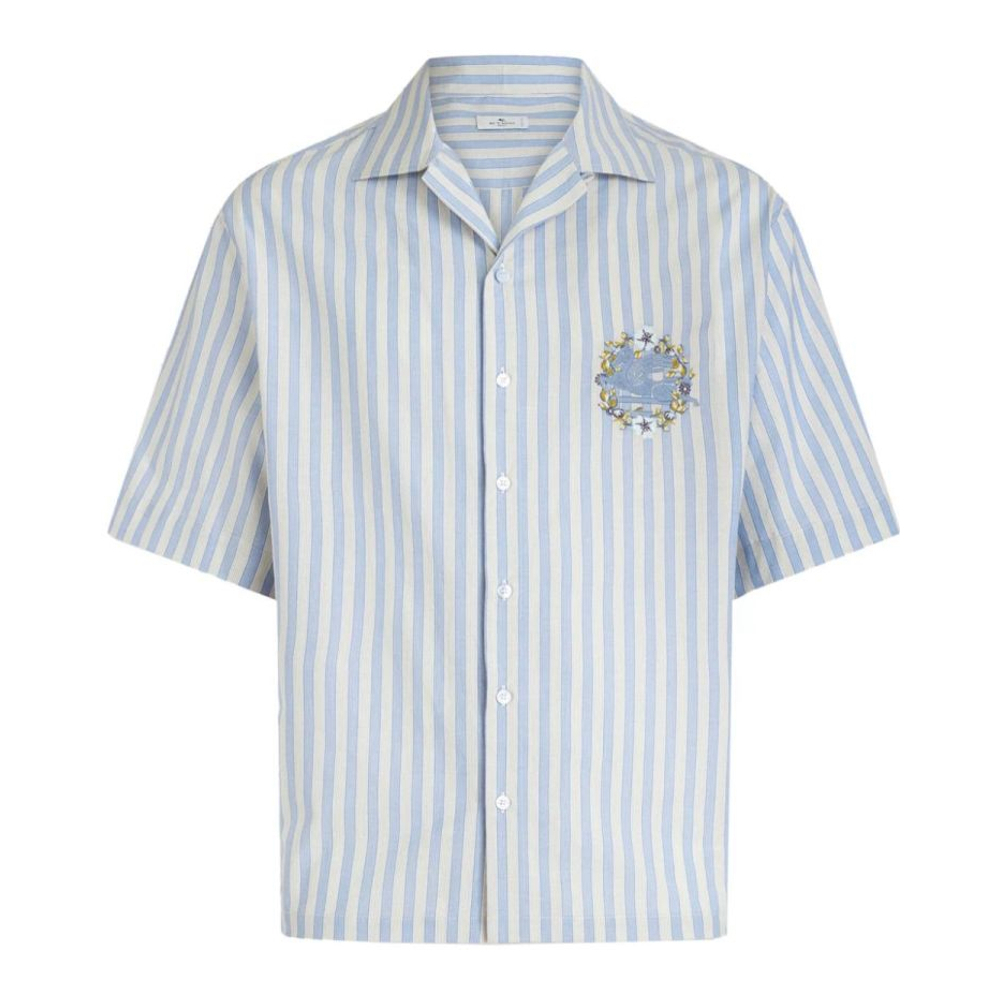 Chemise à manches courtes 'Logo-Embroidered' pour Hommes