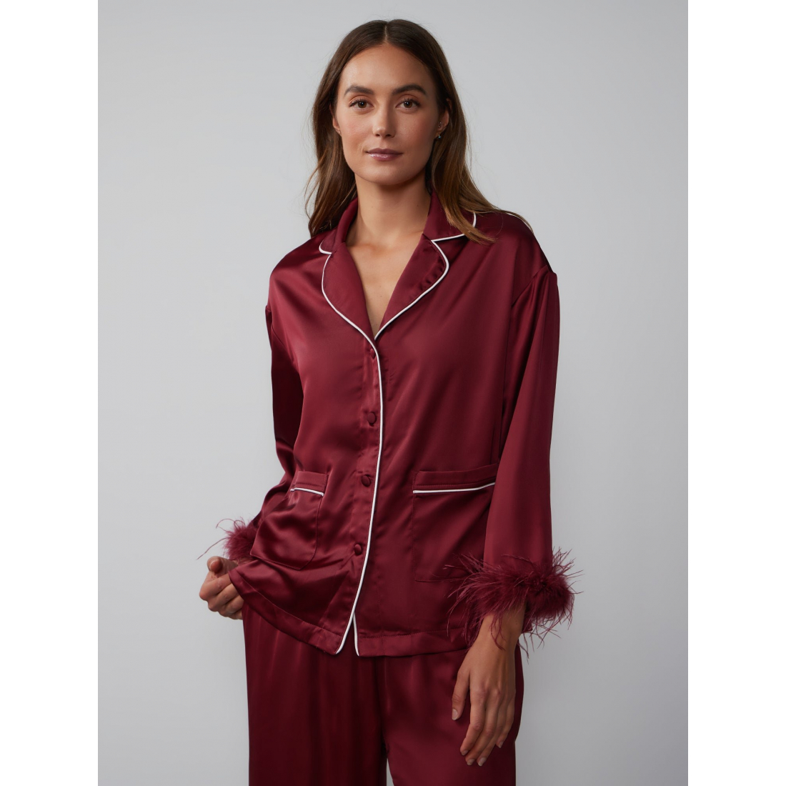 'Trim' Pyjama Top für Damen