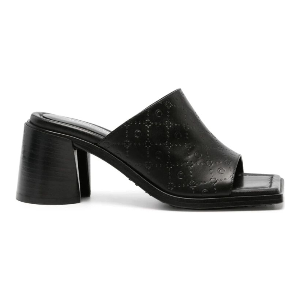 'Laminated' Mules mit Absatz für Damen