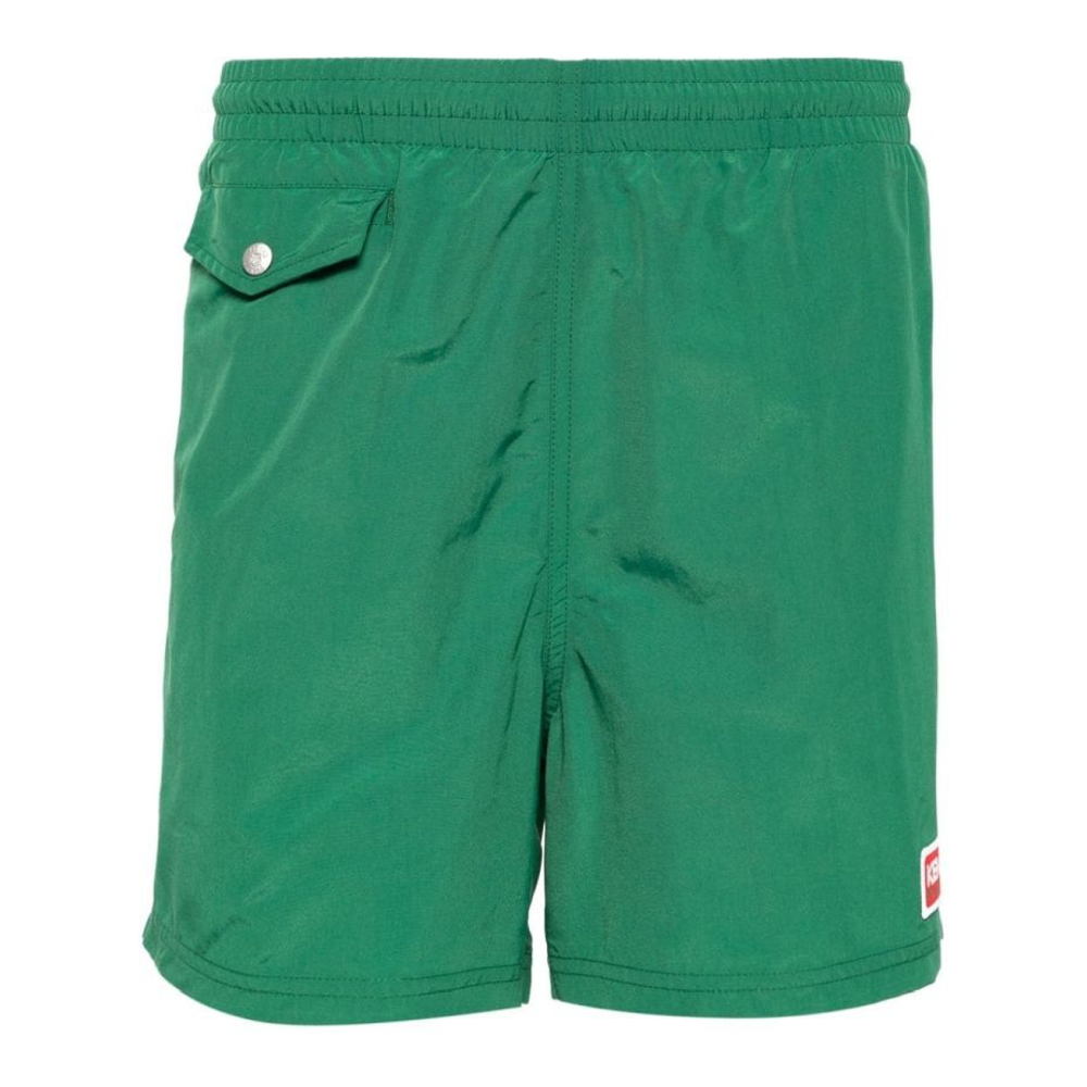 Men's 'Logo-Patch' Swimming Shorts