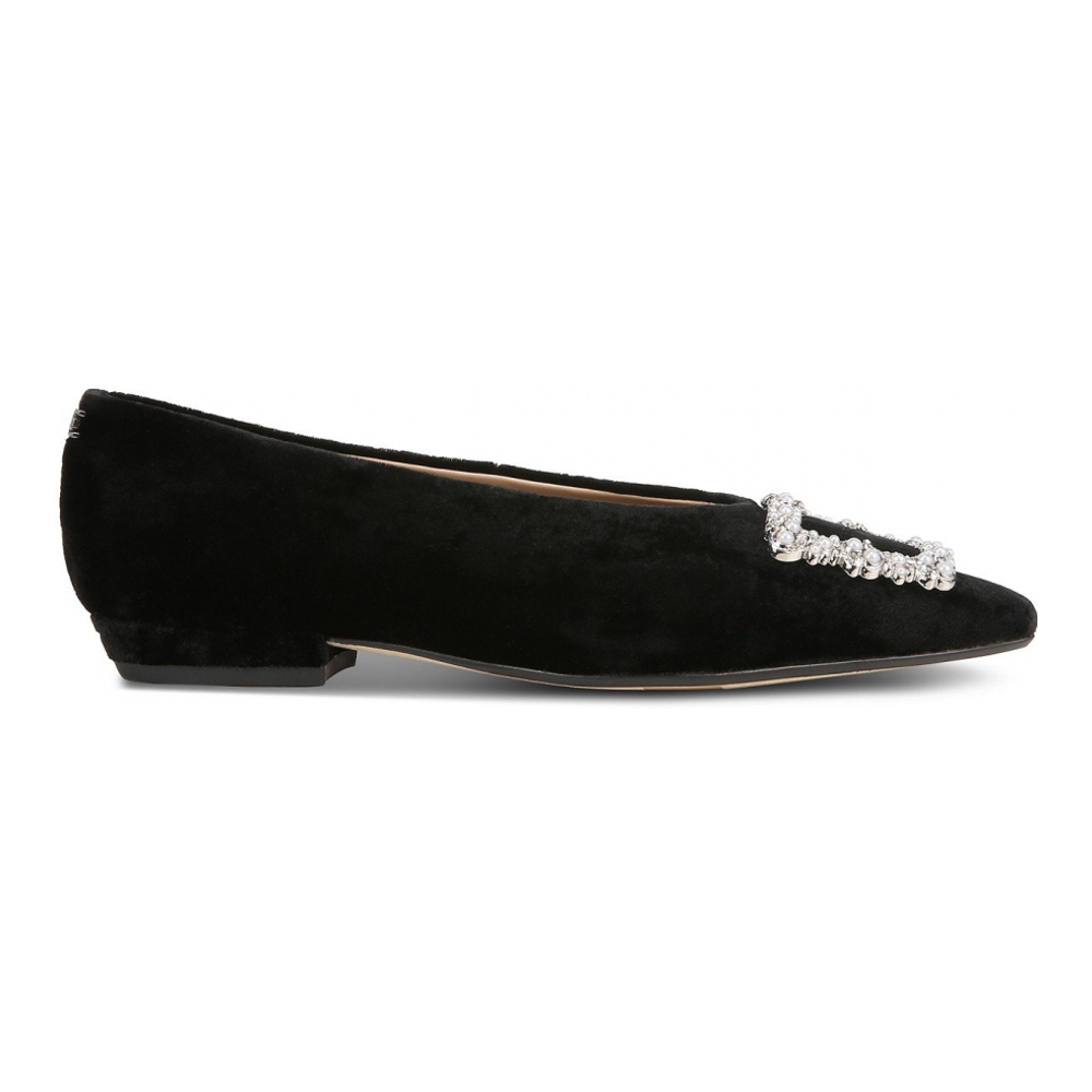 Women's 'Janina Slip-On Embellished Buckle' Ballerinas