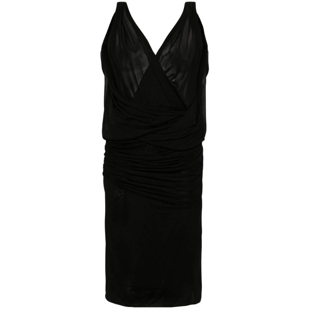 Robe Midi 'Plunge Ruched' pour Femmes