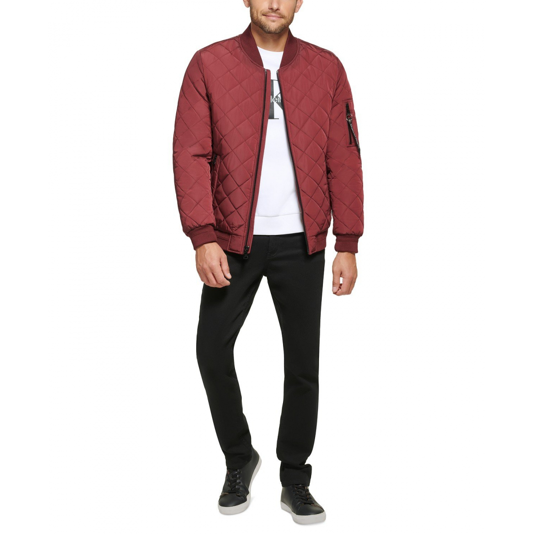 Veste matelassée 'Quilted Baseball' pour Hommes