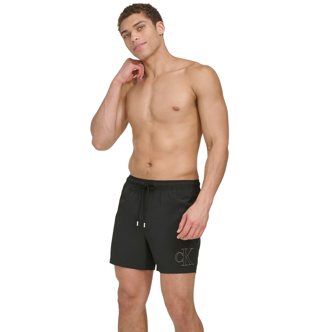 Men's 'Outline Logo Modern Euro' Swimming Trunks