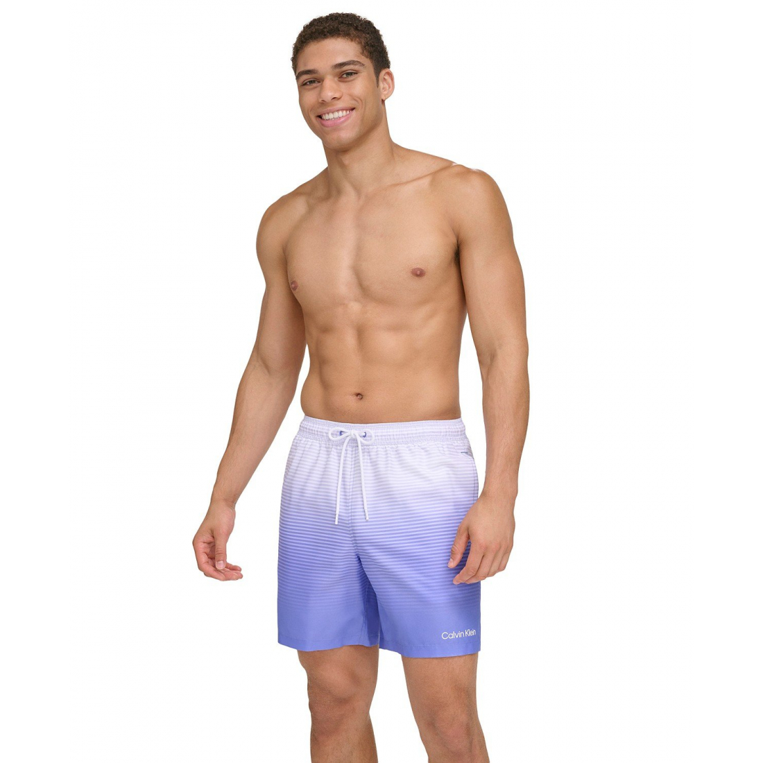 Men's 'Gradient Striped' Swimming Trunks