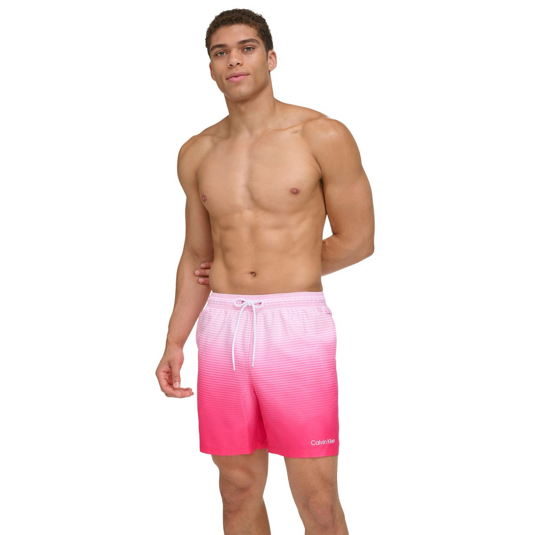 Men's 'Gradient Striped' Swimming Trunks