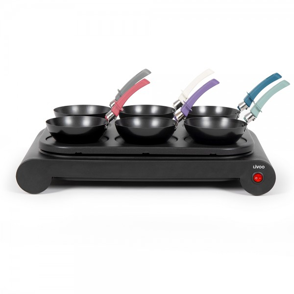 Mini Woks, Crepe Maker And Grill Set