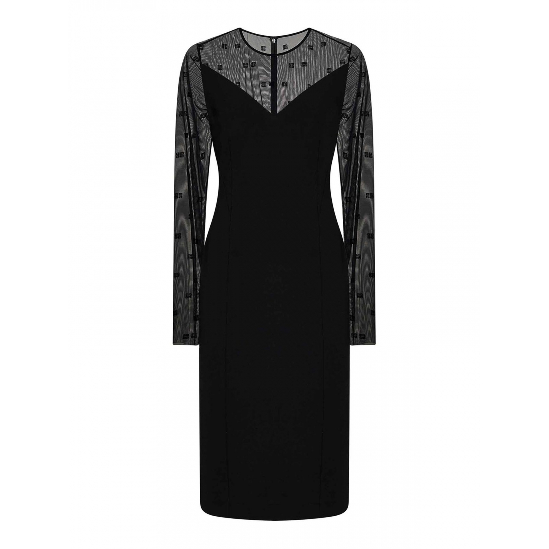 Women's 'Tulle' Long-Sleeved Dress