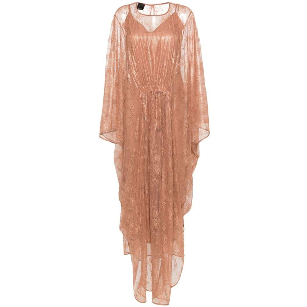 Robe maxi 'Floral-Lace Draped' pour Femmes