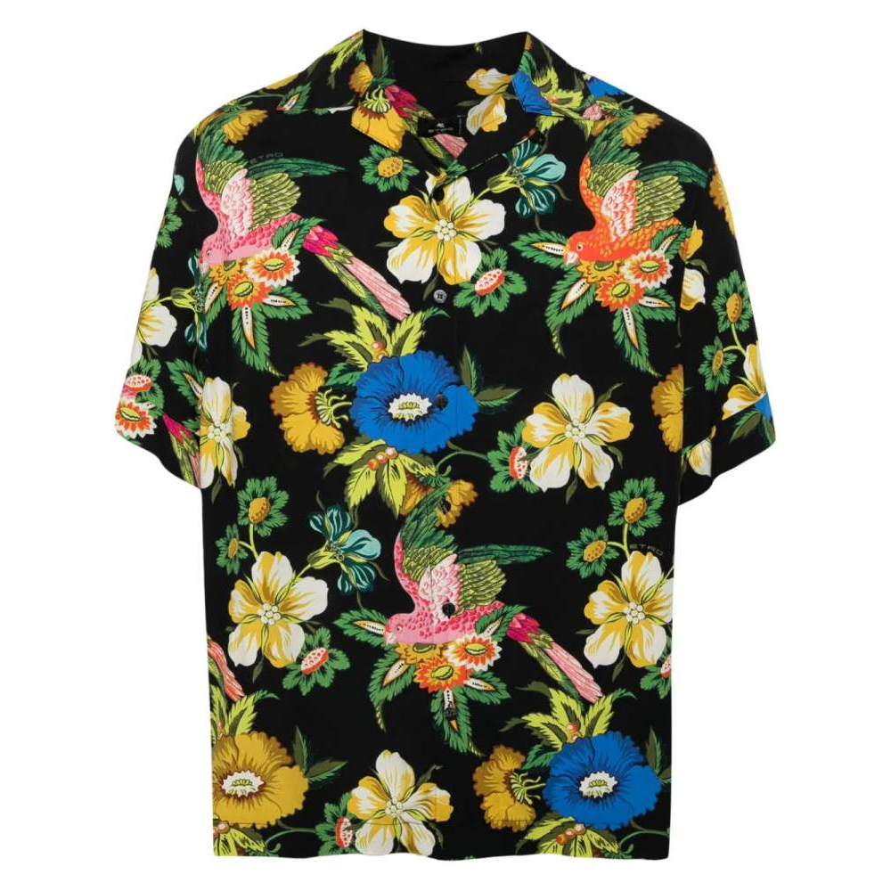 Chemise à manches courtes 'Floral Button-Up' pour Hommes