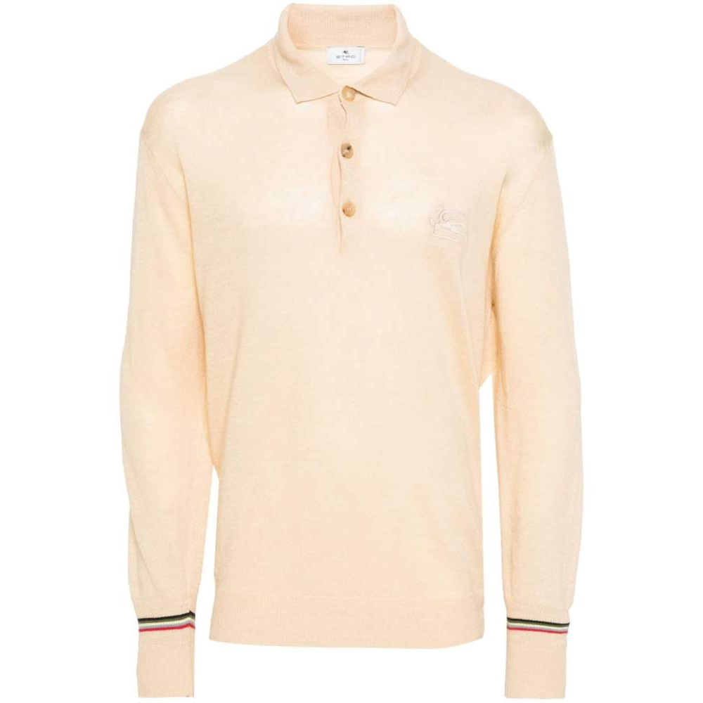 Polo manches longues 'Pegaso-Embroidered Knitted' pour Hommes