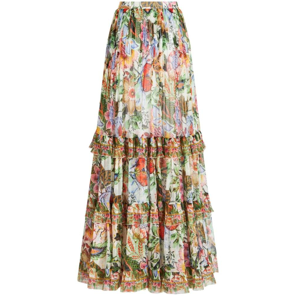 Jupe Maxi 'Floral Tiered' pour Femmes