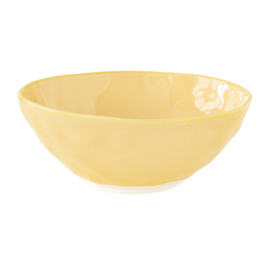 Set Of 2 Interiors Porcelain Bowl Ø 22 cm Yellow