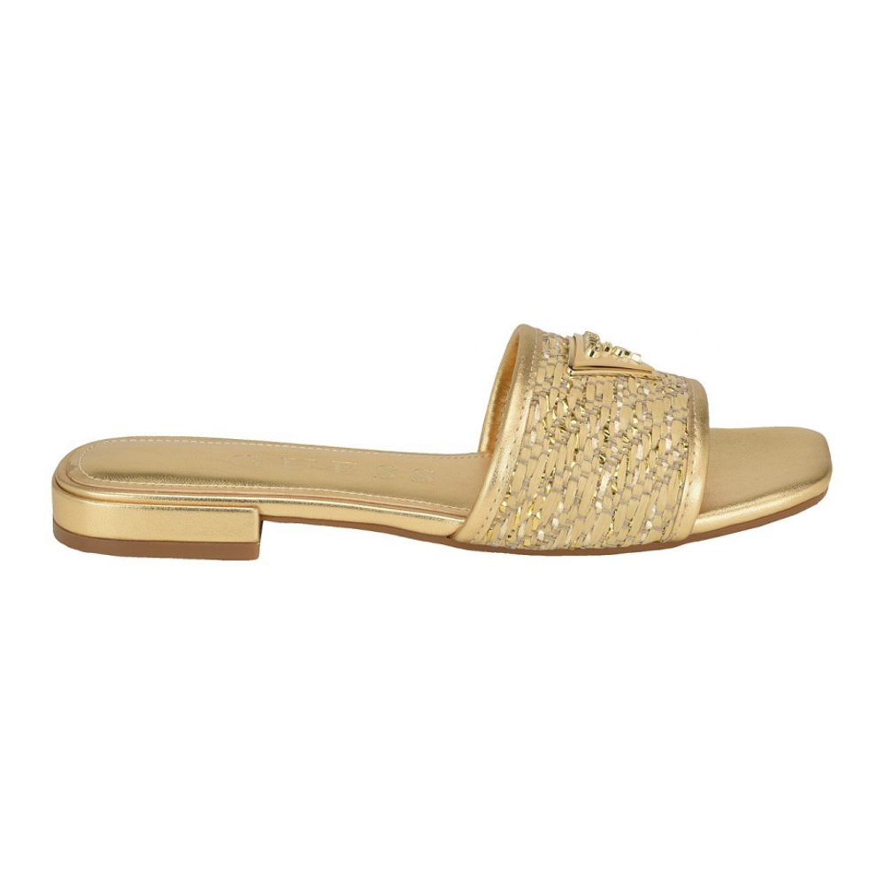 'Tamsey One Band Square Toe Slide' Flache Sandalen für Damen