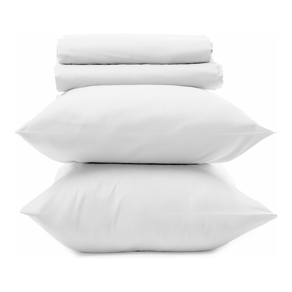 'Tinta Unita' Double Sheet Set - 4 Pieces