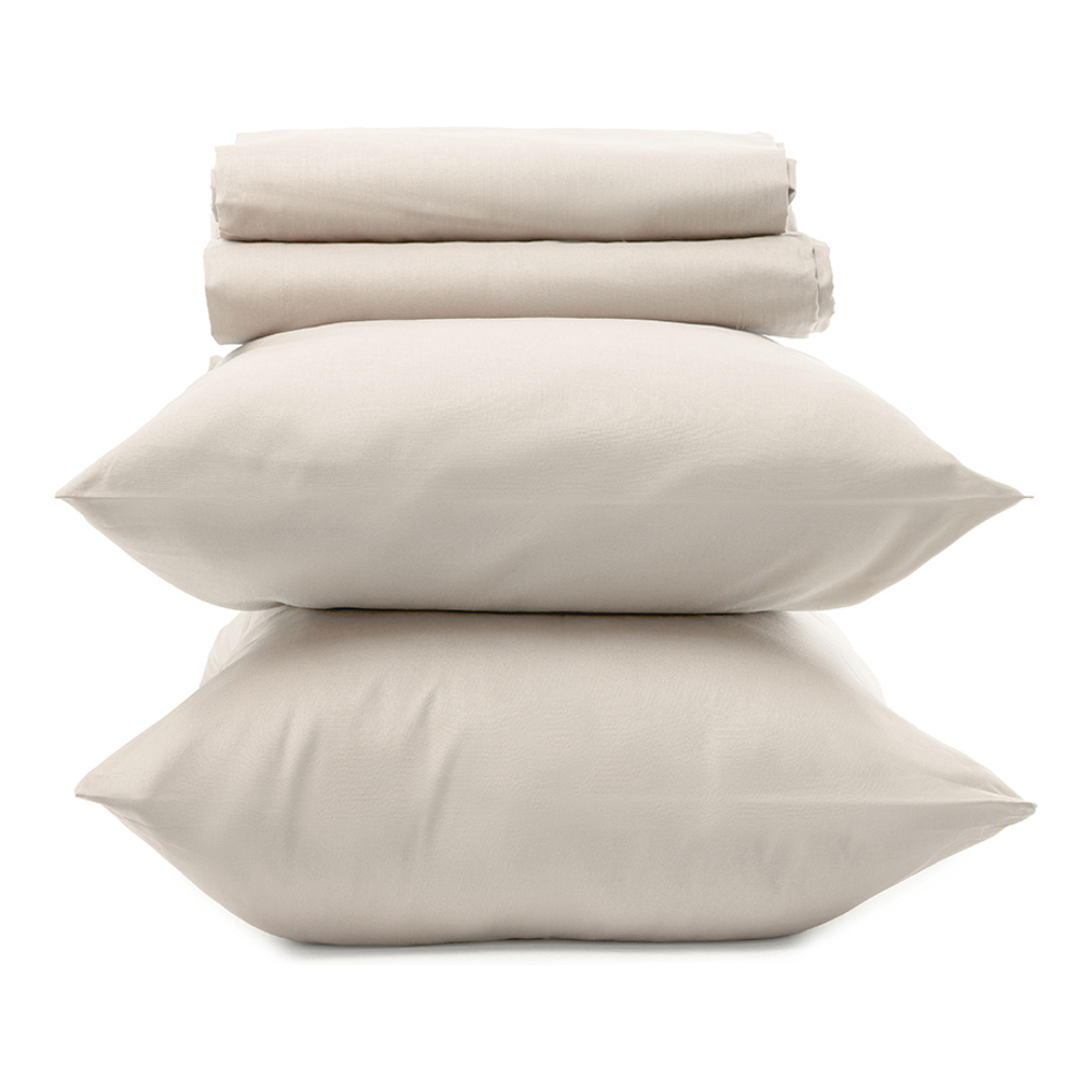 'Tinta Unita' Double Sheet Set - 4 Pieces