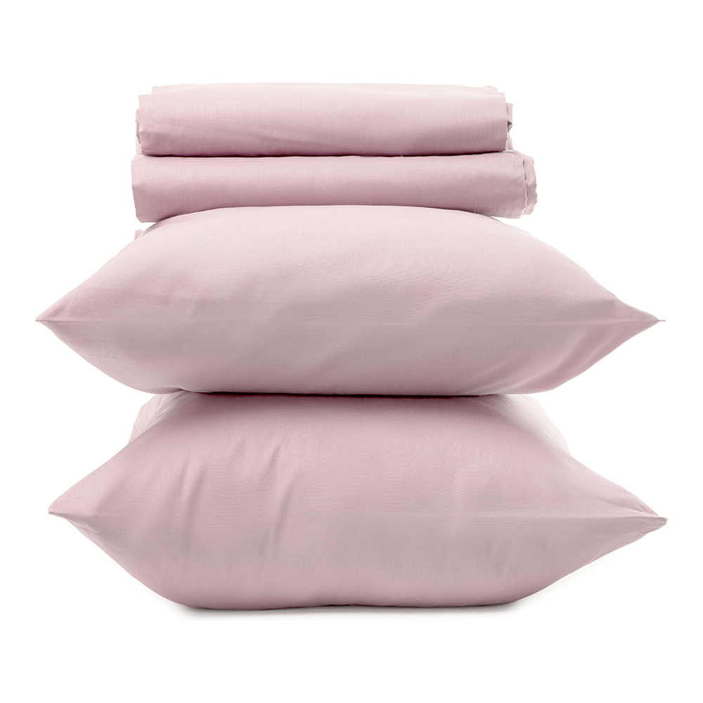 'Tinta Unita' Double Sheet Set - 4 Pieces