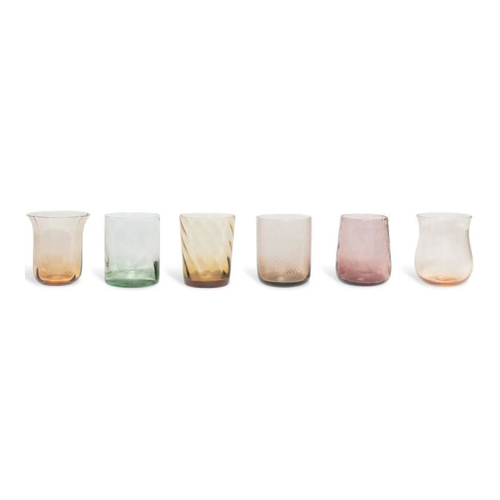 Set de verres 'Assorted' - 8 x 10.2 cm - 6 Pièces