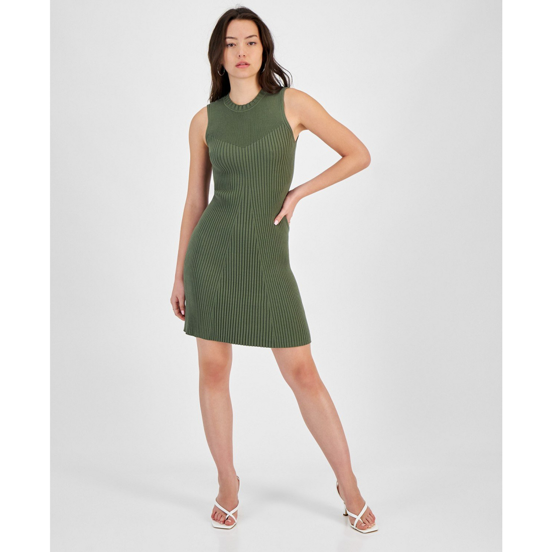 Women's 'Allie Ribbed Sleeveless' Sweater Dress