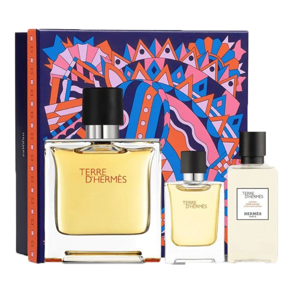 Coffret de parfum 'Terre D'Hermes Perfume Pure' - 3 Pièces