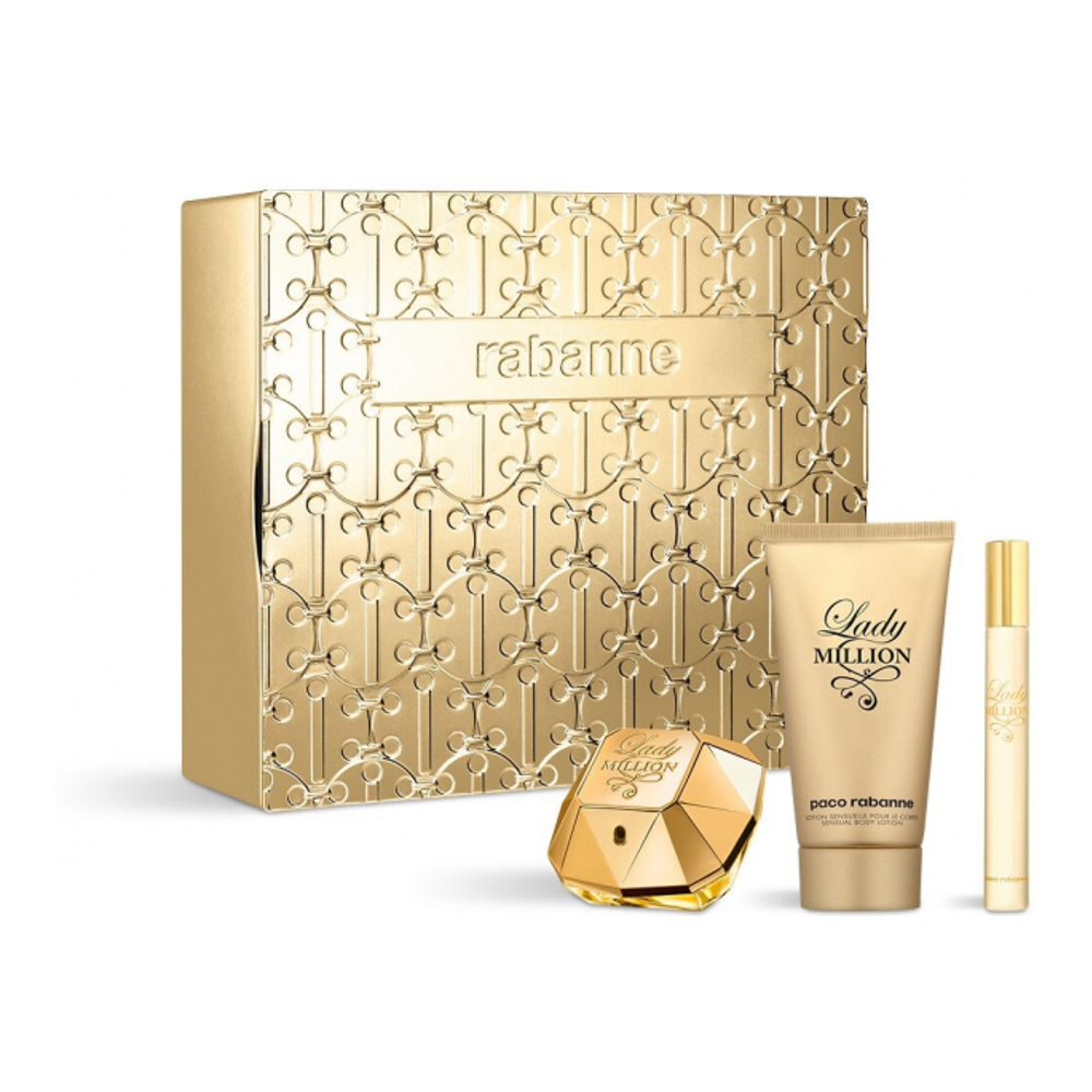 'Lady Million' Perfume Set - 3 Pieces