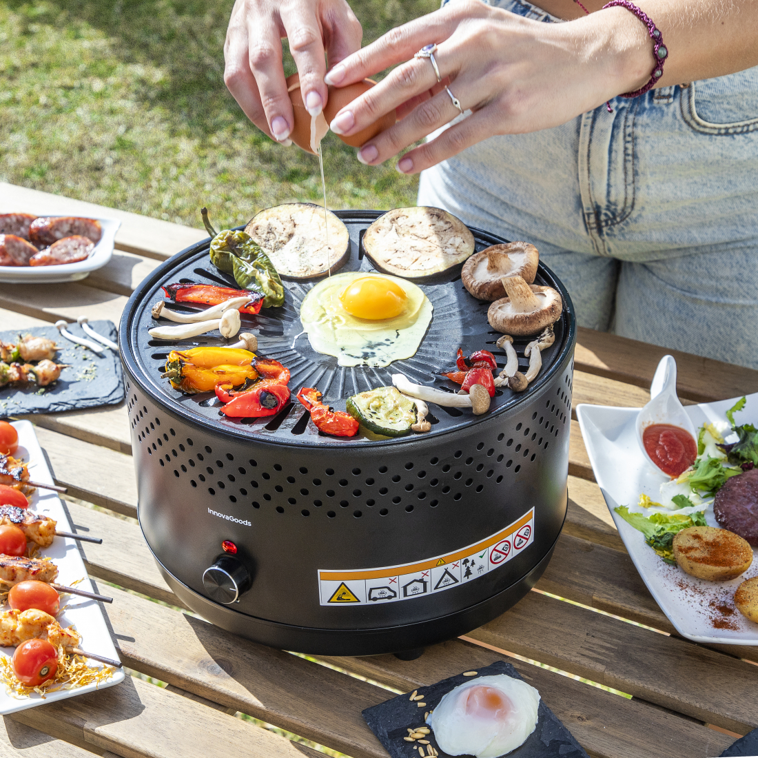 Portable Smokeless Charcoal Barbecue CleanQ