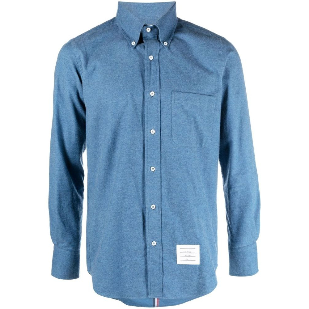 Men's 'Logo-Patch' Denim Shirt