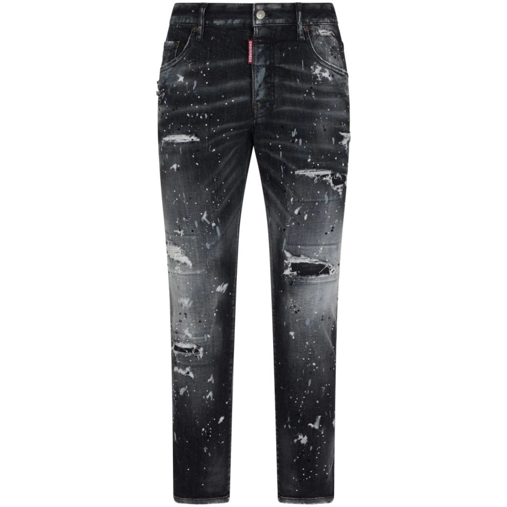 Men's 'Ripped Paint-Splatter' Jeans