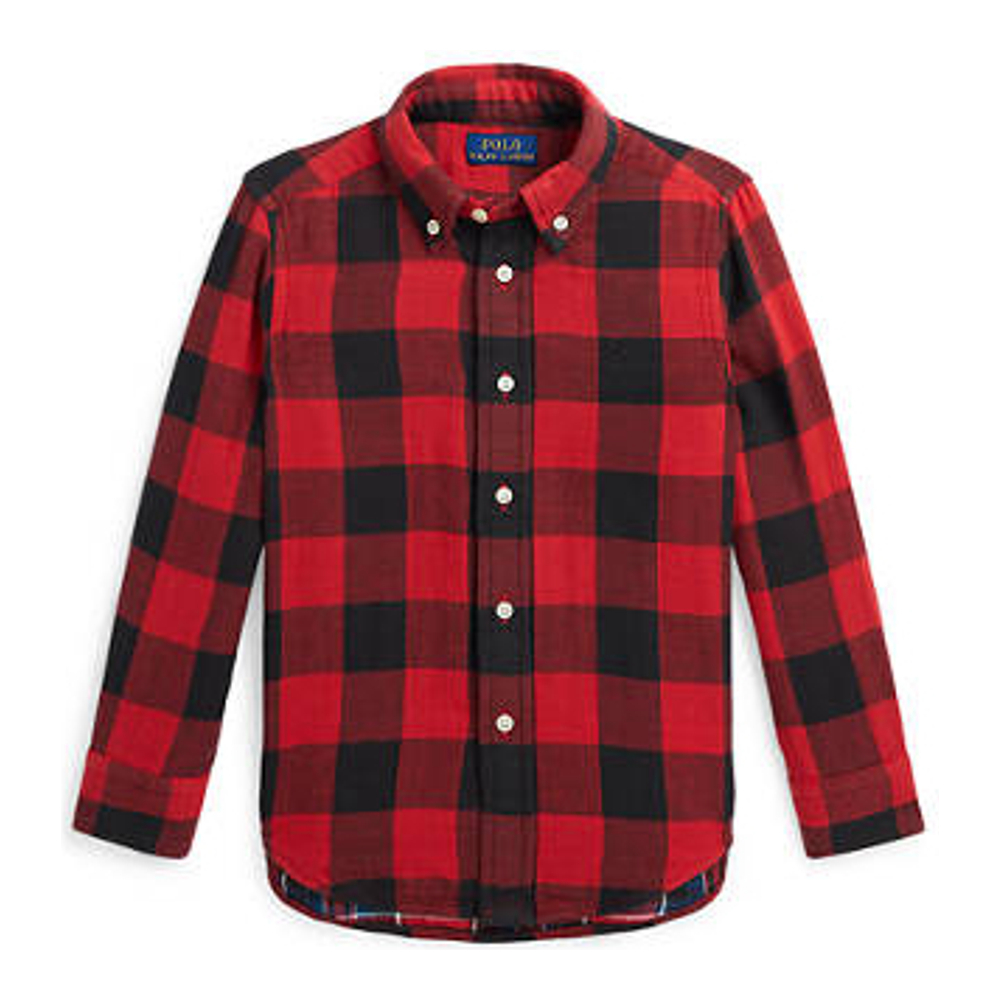 Little Boy's 'Buffalo Check Double Faced' Shirt