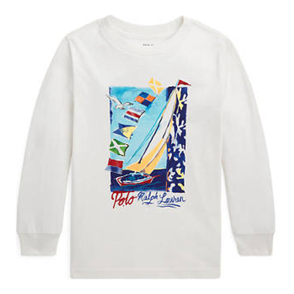 T-Shirt manches longues 'Sailboat' pour Petits garçons